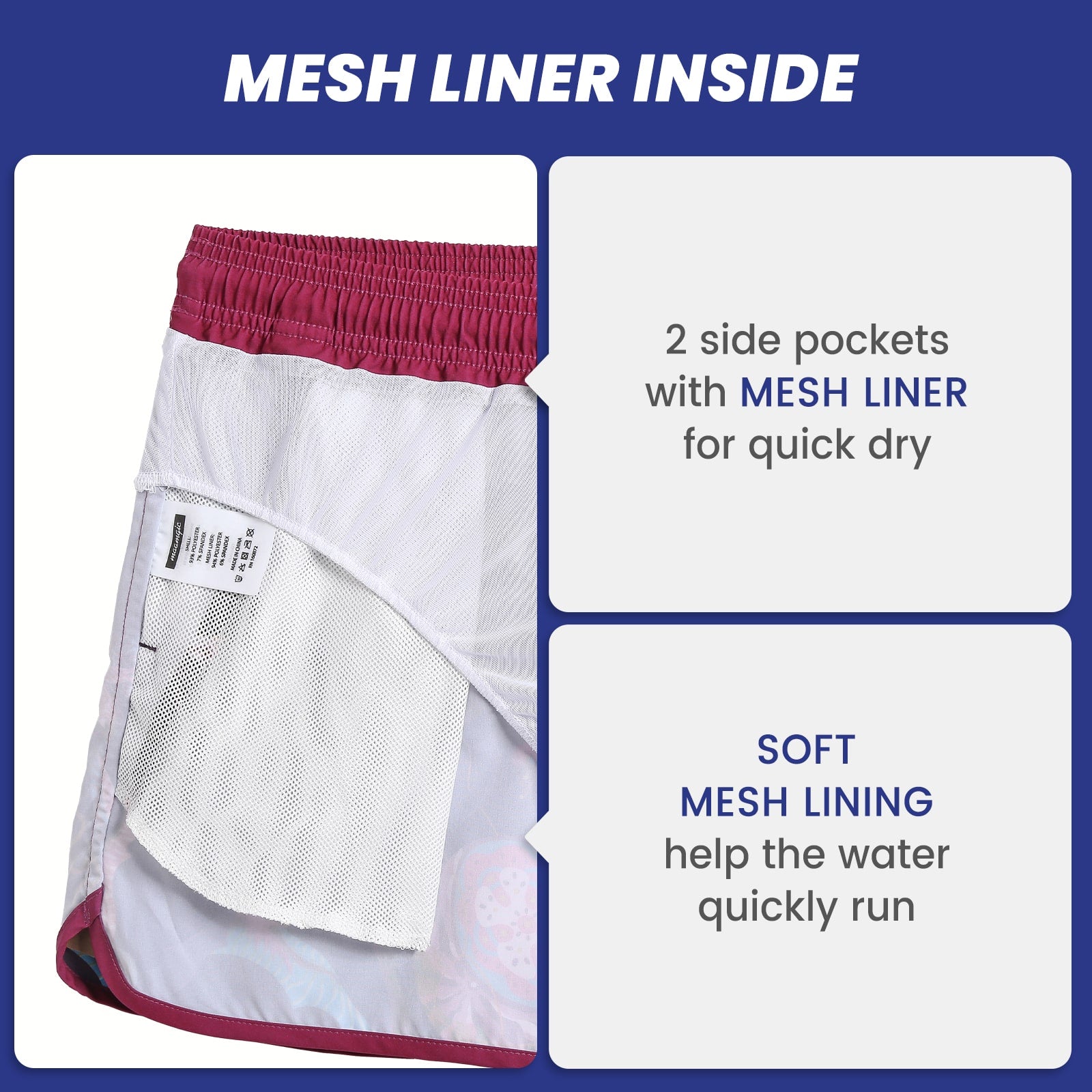 4.5 Inch Inseam Vintage Stretch Night Bat Swim Trunks-VibeCloset