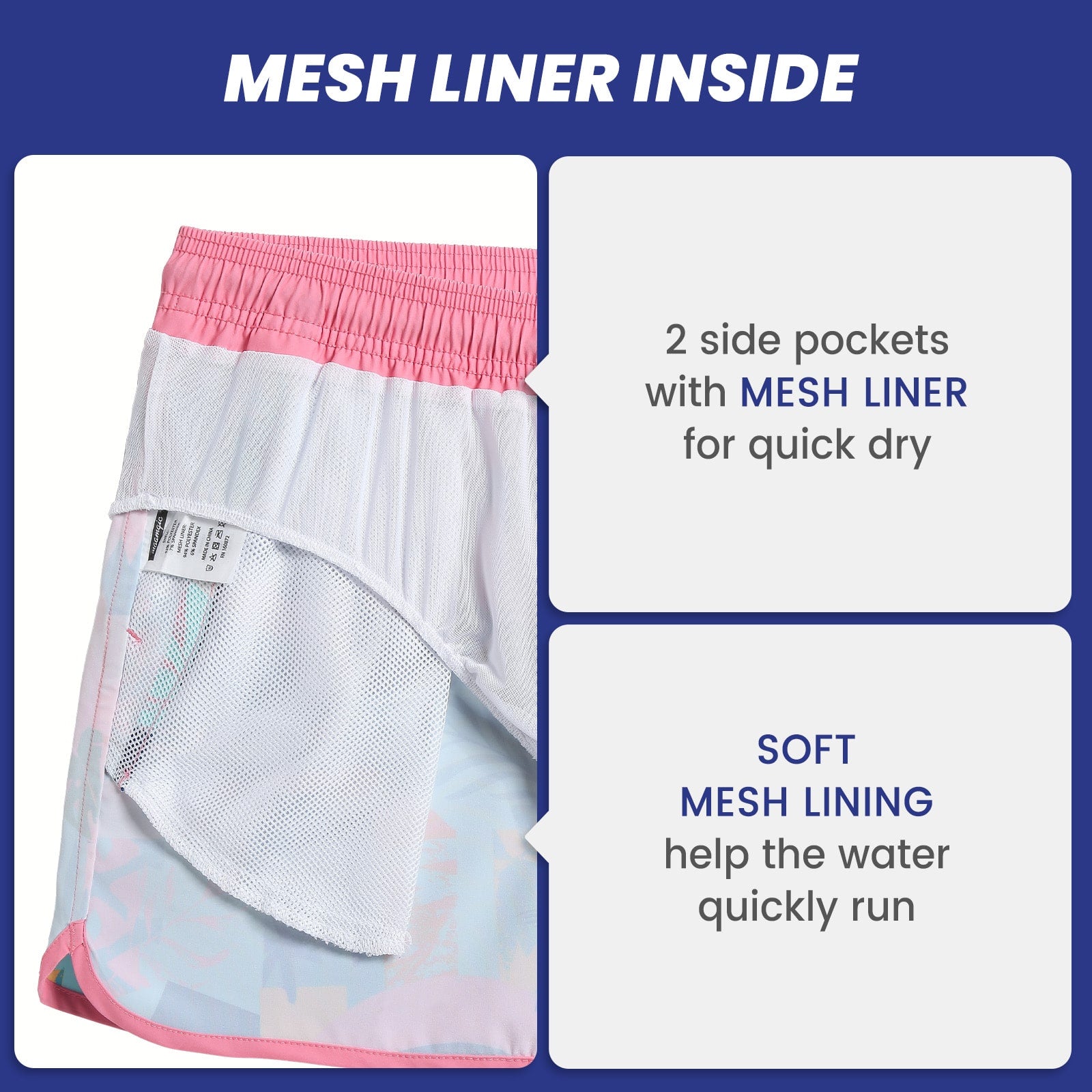 4.5 Inch Inseam Vintage Stretch Pink 1970 Swim Trunks-VibeCloset