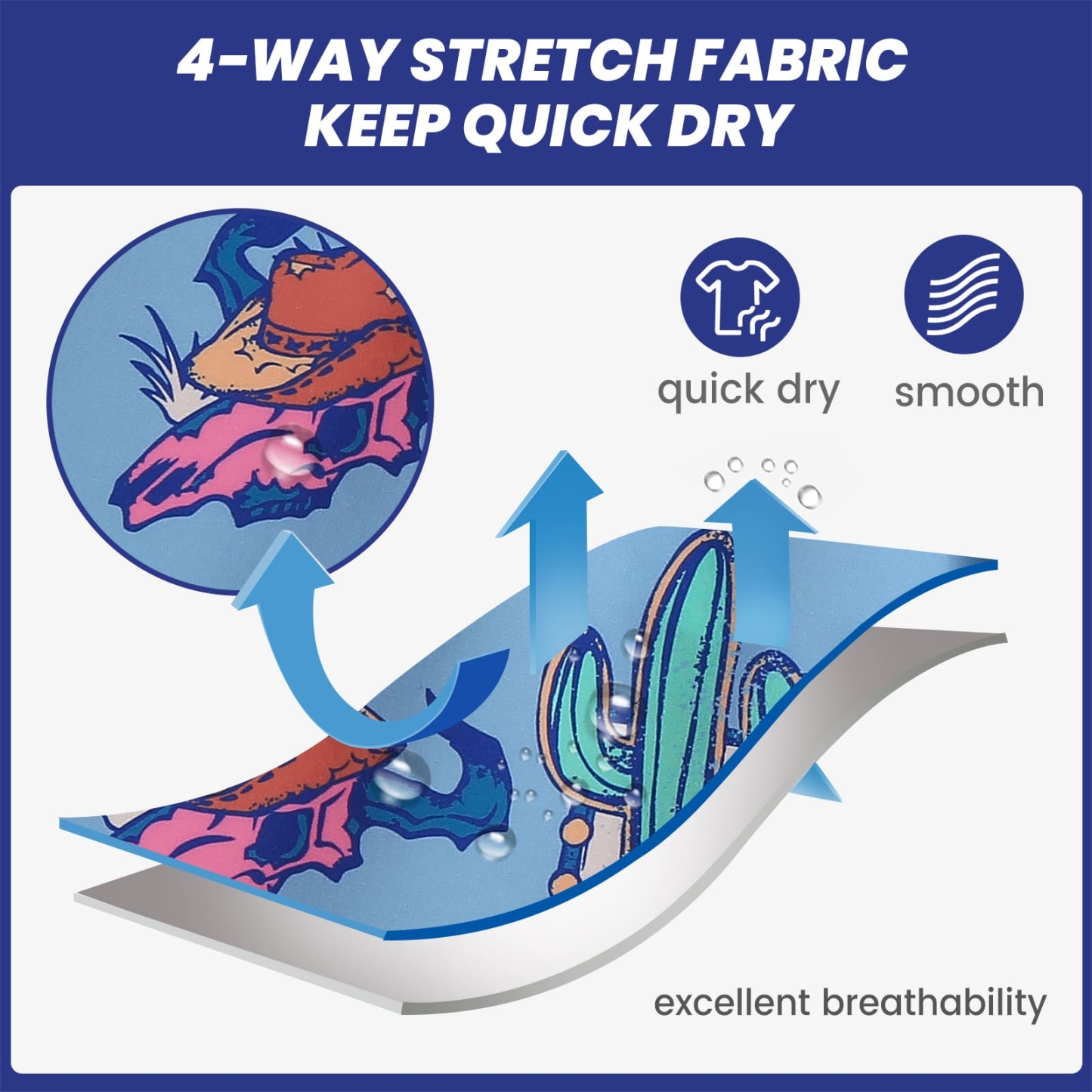 4.5 Inch Inseam Vintage Stretch Red Dead Swim Trunks-VibeCloset