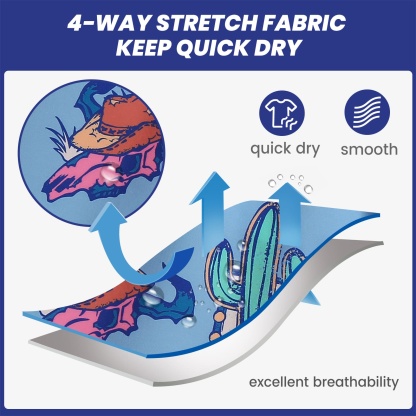 4.5 Inch Inseam Vintage Stretch Red Dead Swim Trunks-VibeCloset