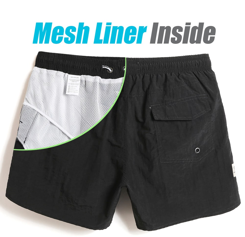 4.5 Inch Solid Nylon Swim Trunks Slim Fit-unboundedy