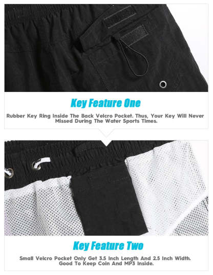 4.5 Inch Solid Nylon Swim Trunks Slim Fit-unboundedy