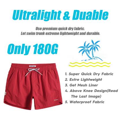 4.5 Inch Solid Nylon Swim Trunks Slim Fit-unboundedy