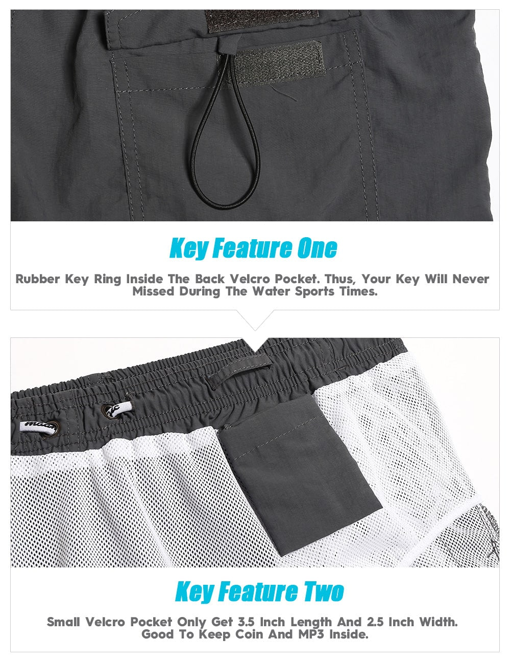 4.5 Inch Solid Nylon Swim Trunks Slim Fit-unboundedy