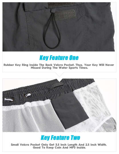4.5 Inch Solid Nylon Swim Trunks Slim Fit-unboundedy