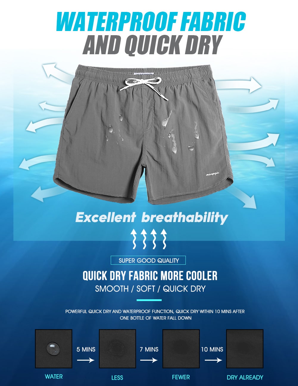 4.5 Inch Solid Nylon Swim Trunks Slim Fit-unboundedy