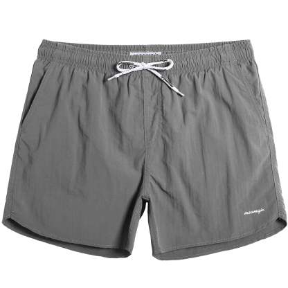 4.5 Inch Solid Nylon Swim Trunks Slim Fit-unboundedy