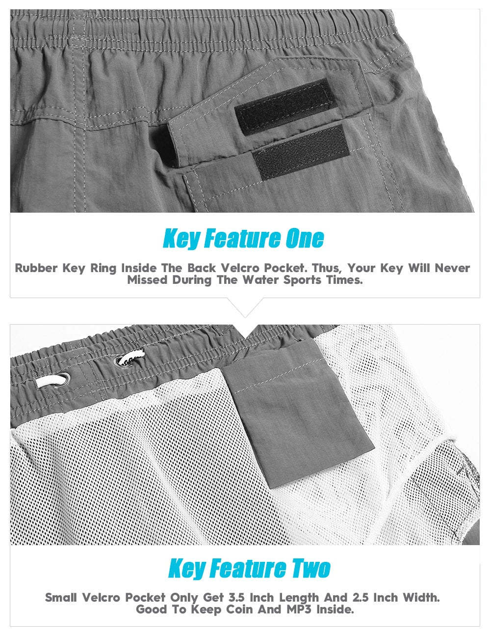 4.5 Inch Solid Nylon Swim Trunks Slim Fit-unboundedy