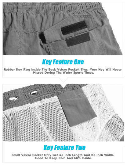 4.5 Inch Solid Nylon Swim Trunks Slim Fit-unboundedy
