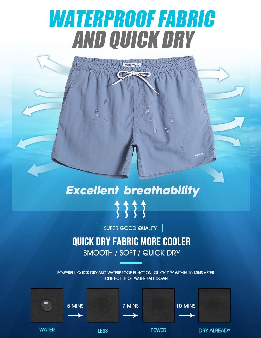 4.5 Inch Solid Nylon Swim Trunks Slim Fit-unboundedy