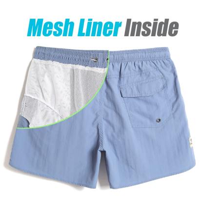 4.5 Inch Solid Nylon Swim Trunks Slim Fit-unboundedy