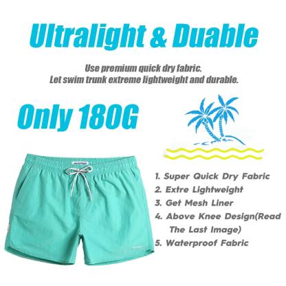 4.5 Inch Solid Nylon Swim Trunks Slim Fit-unboundedy