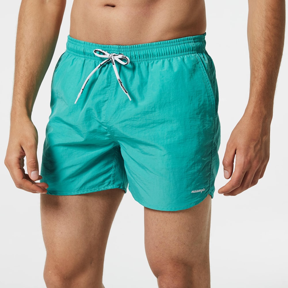 4.5 Inch Solid Nylon Swim Trunks Slim Fit-unboundedy