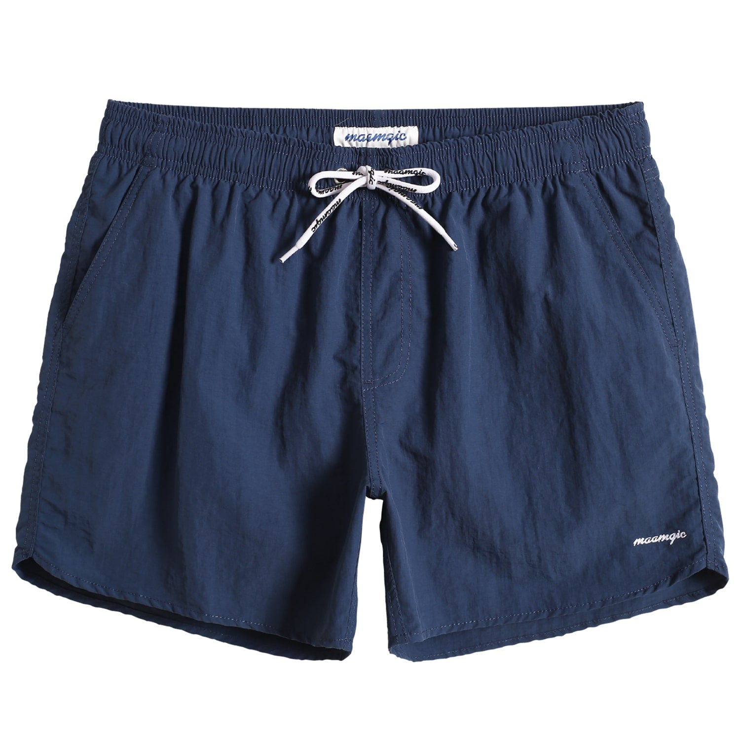 4.5 Inch Solid Nylon Swim Trunks Slim Fit-unboundedy
