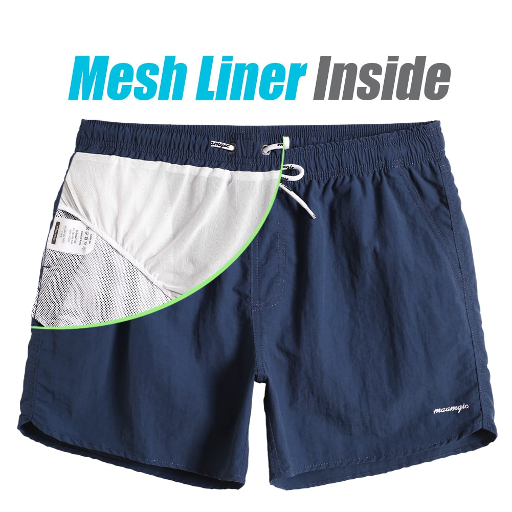 4.5 Inch Solid Nylon Swim Trunks Slim Fit-unboundedy