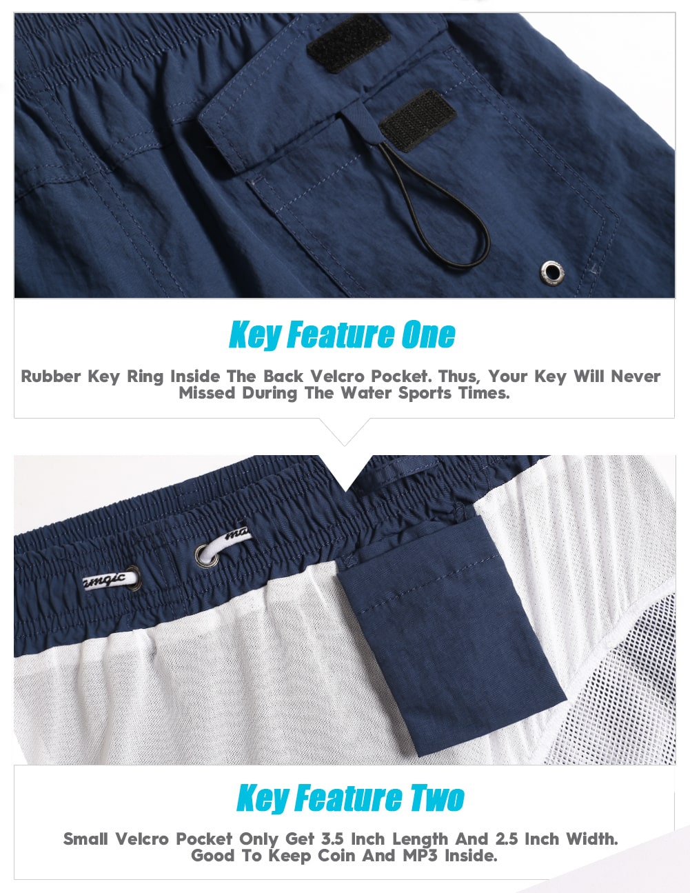 4.5 Inch Solid Nylon Swim Trunks Slim Fit-unboundedy