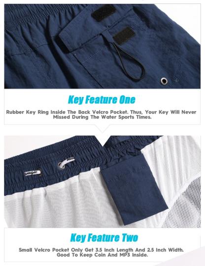 4.5 Inch Solid Nylon Swim Trunks Slim Fit-unboundedy