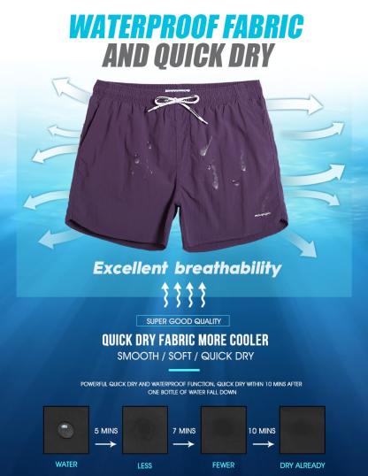 4.5 Inch Solid Nylon Swim Trunks Slim Fit-unboundedy