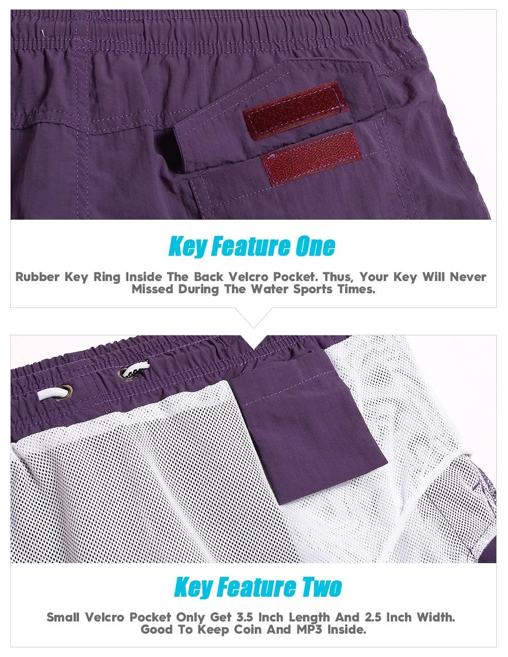 4.5 Inch Solid Nylon Swim Trunks Slim Fit-unboundedy
