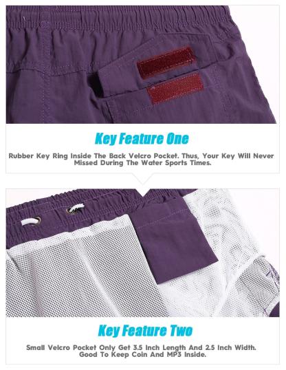 4.5 Inch Solid Nylon Swim Trunks Slim Fit-unboundedy