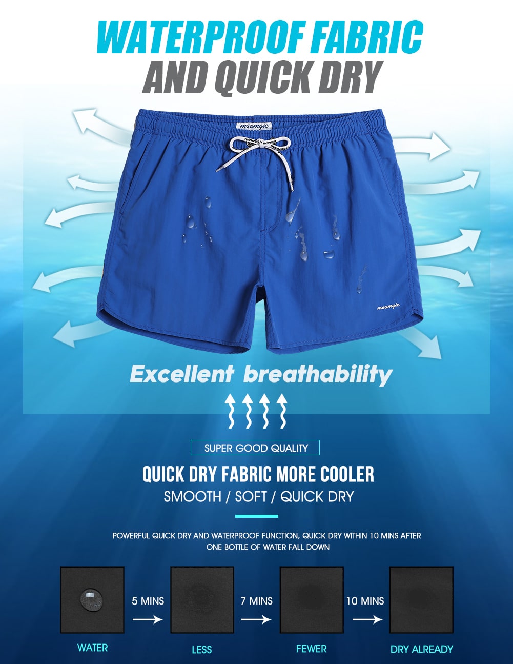 4.5 Inch Solid Nylon Swim Trunks Slim Fit-unboundedy