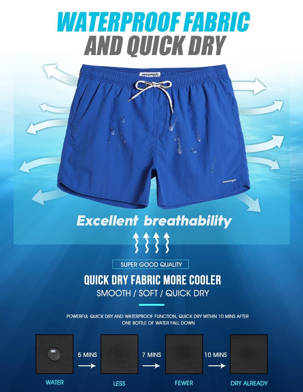 4.5 Inch Solid Nylon Swim Trunks Slim Fit-unboundedy