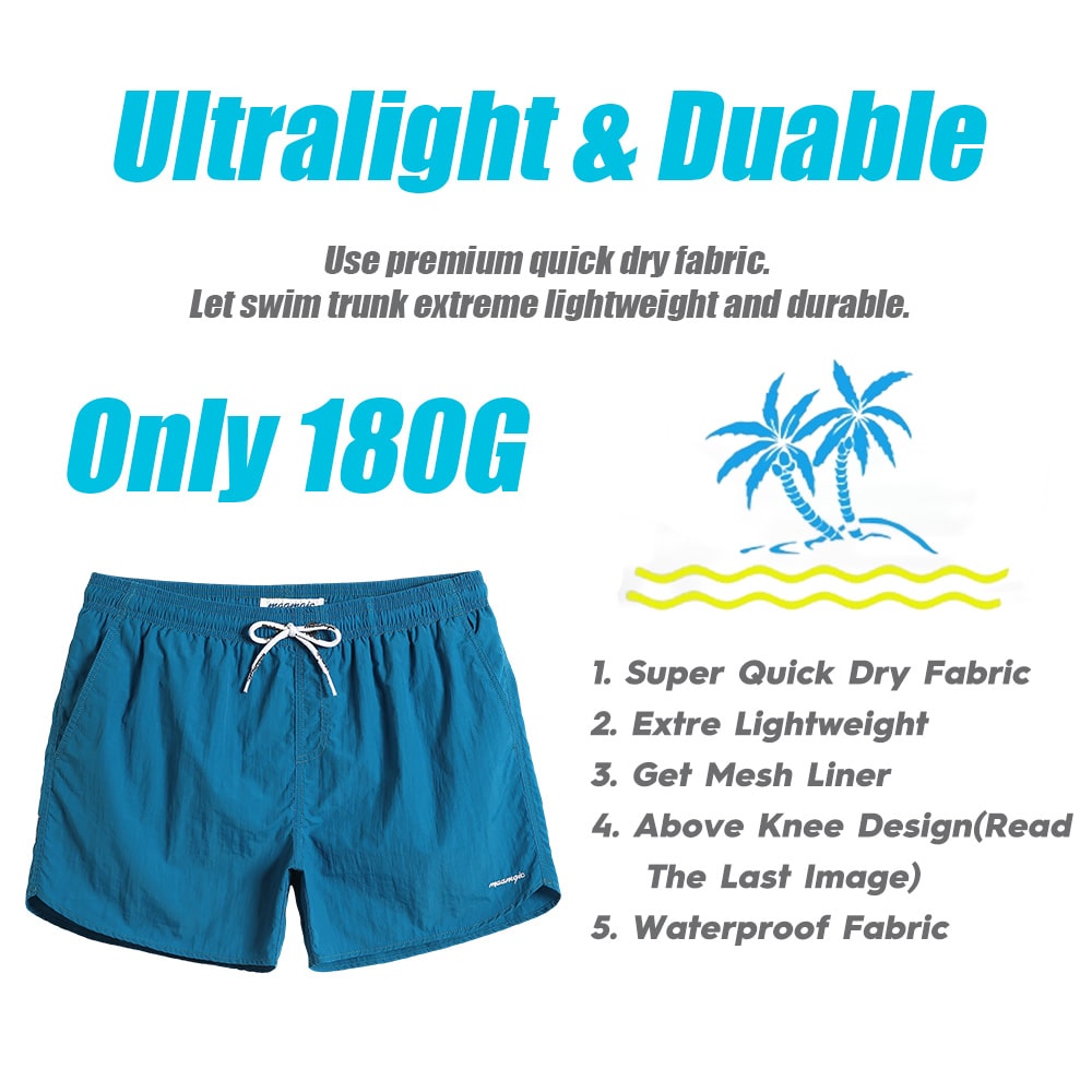 4.5 Inch Solid Nylon Swim Trunks Slim Fit-unboundedy