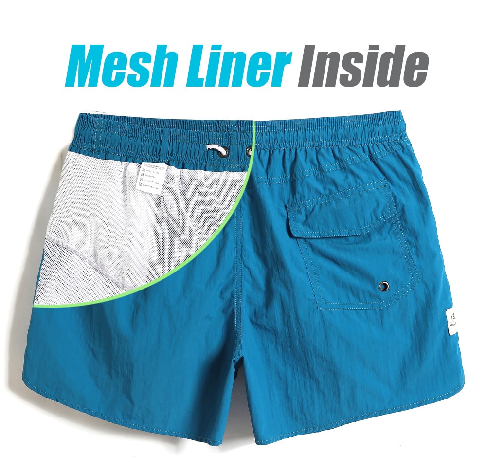 4.5 Inch Solid Nylon Swim Trunks Slim Fit-unboundedy