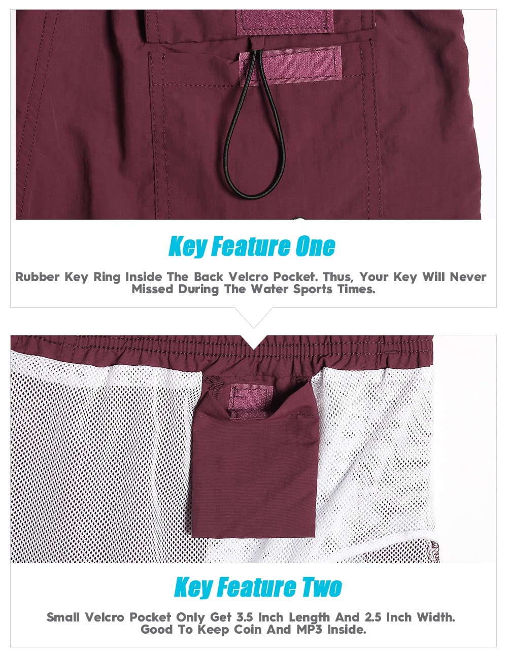 4.5 Inch Solid Nylon Swim Trunks Slim Fit-unboundedy