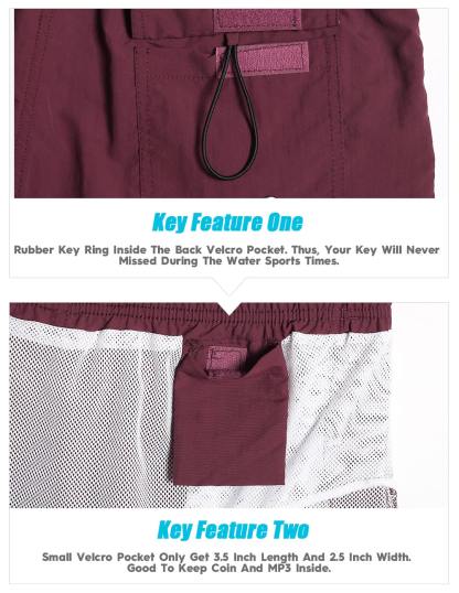 4.5 Inch Solid Nylon Swim Trunks Slim Fit-unboundedy