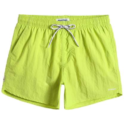 4.5 Inch Solid Nylon Swim Trunks Slim Fit-unboundedy
