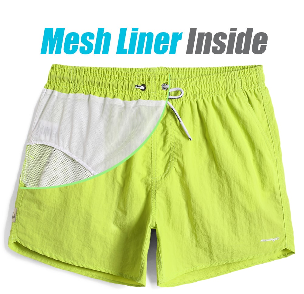 4.5 Inch Solid Nylon Swim Trunks Slim Fit-unboundedy