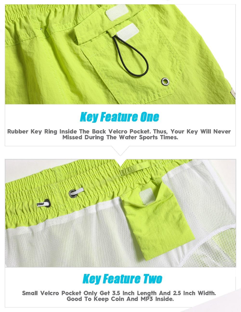 4.5 Inch Solid Nylon Swim Trunks Slim Fit-unboundedy