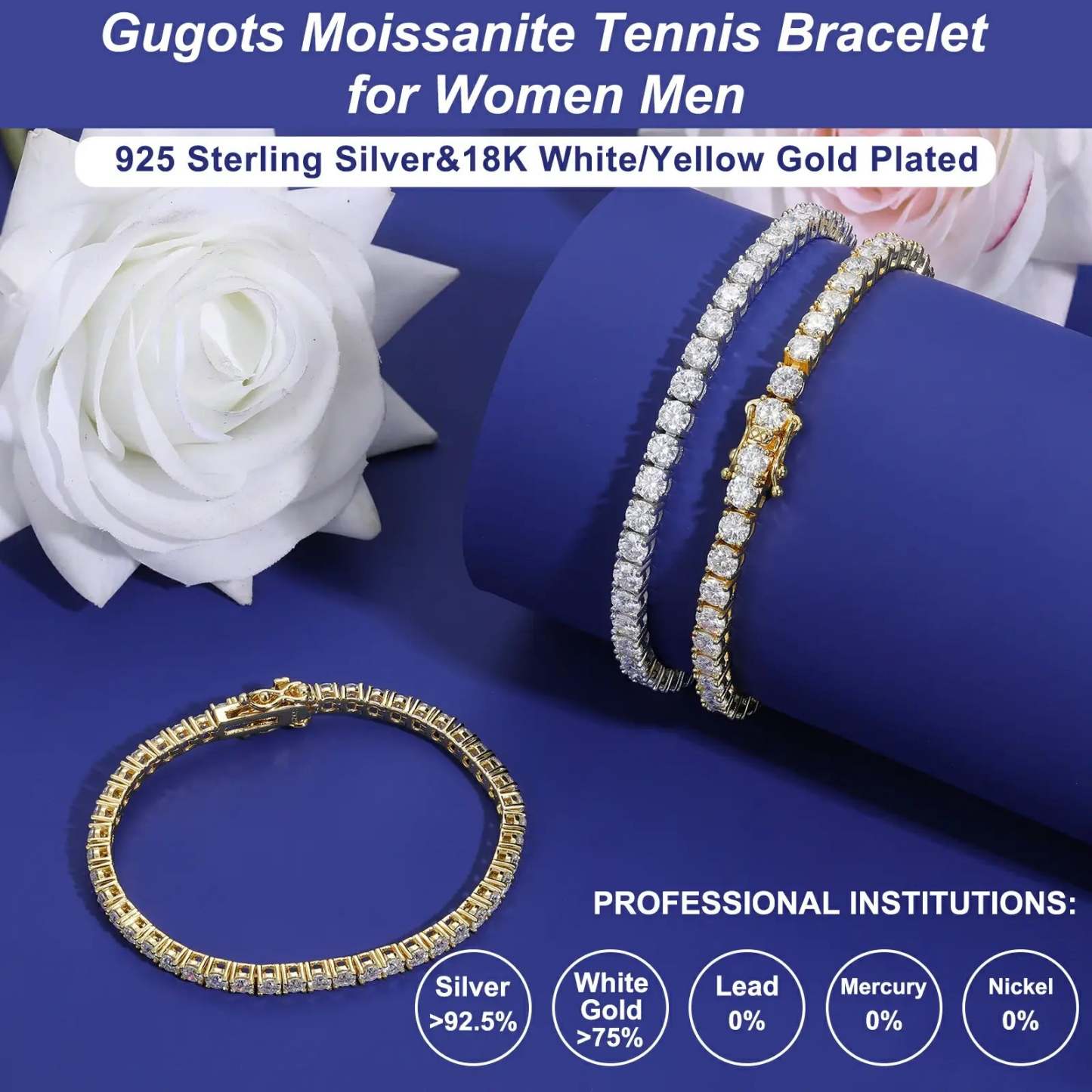 Moissanite Tennis Bracelet