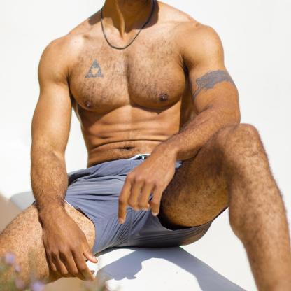 4.5 Inch Solid Nylon Swim Trunks Slim Fit-unboundedy