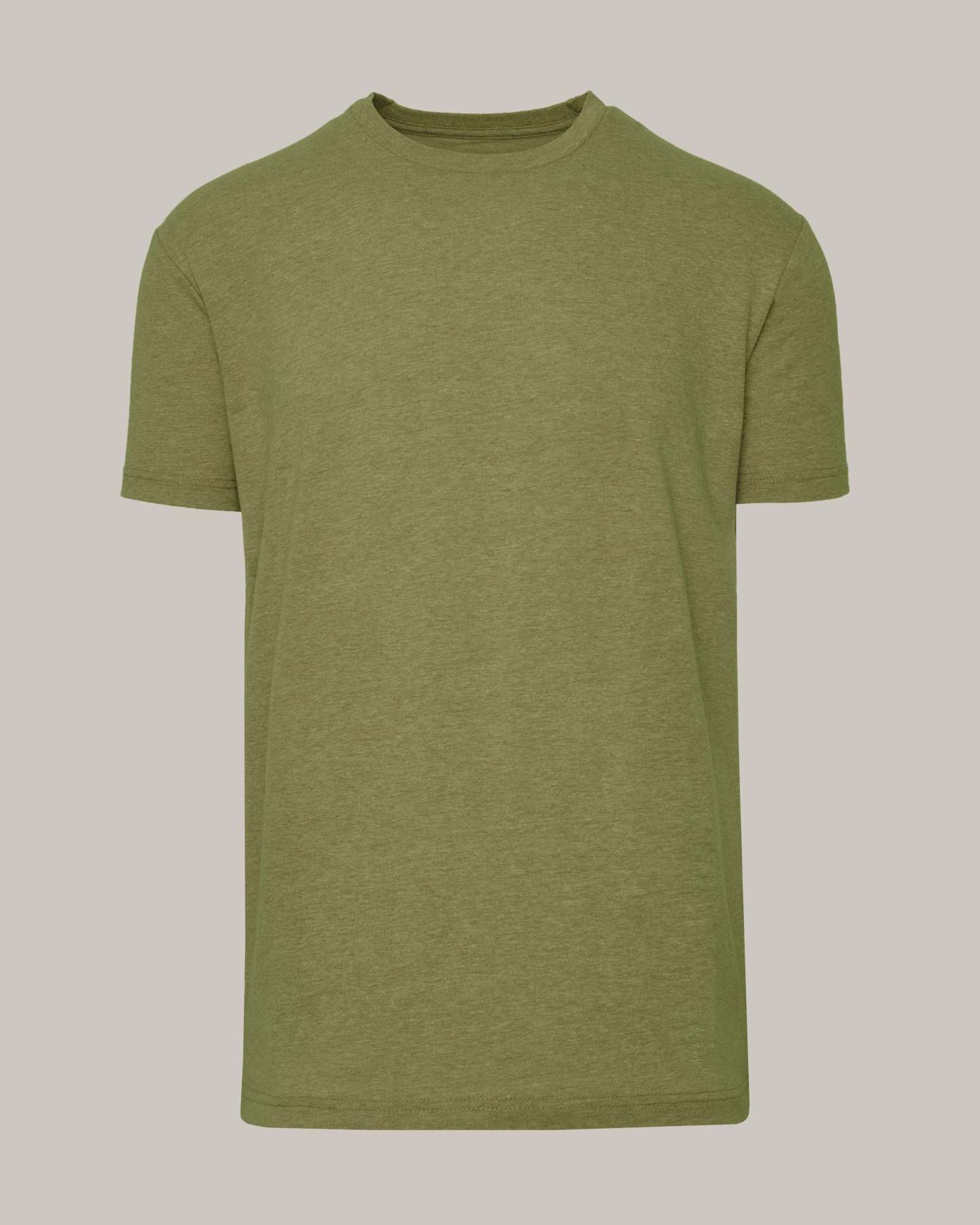 Dark Heather Willow Short Sleeve Crew Neck Tee-VibeCloset