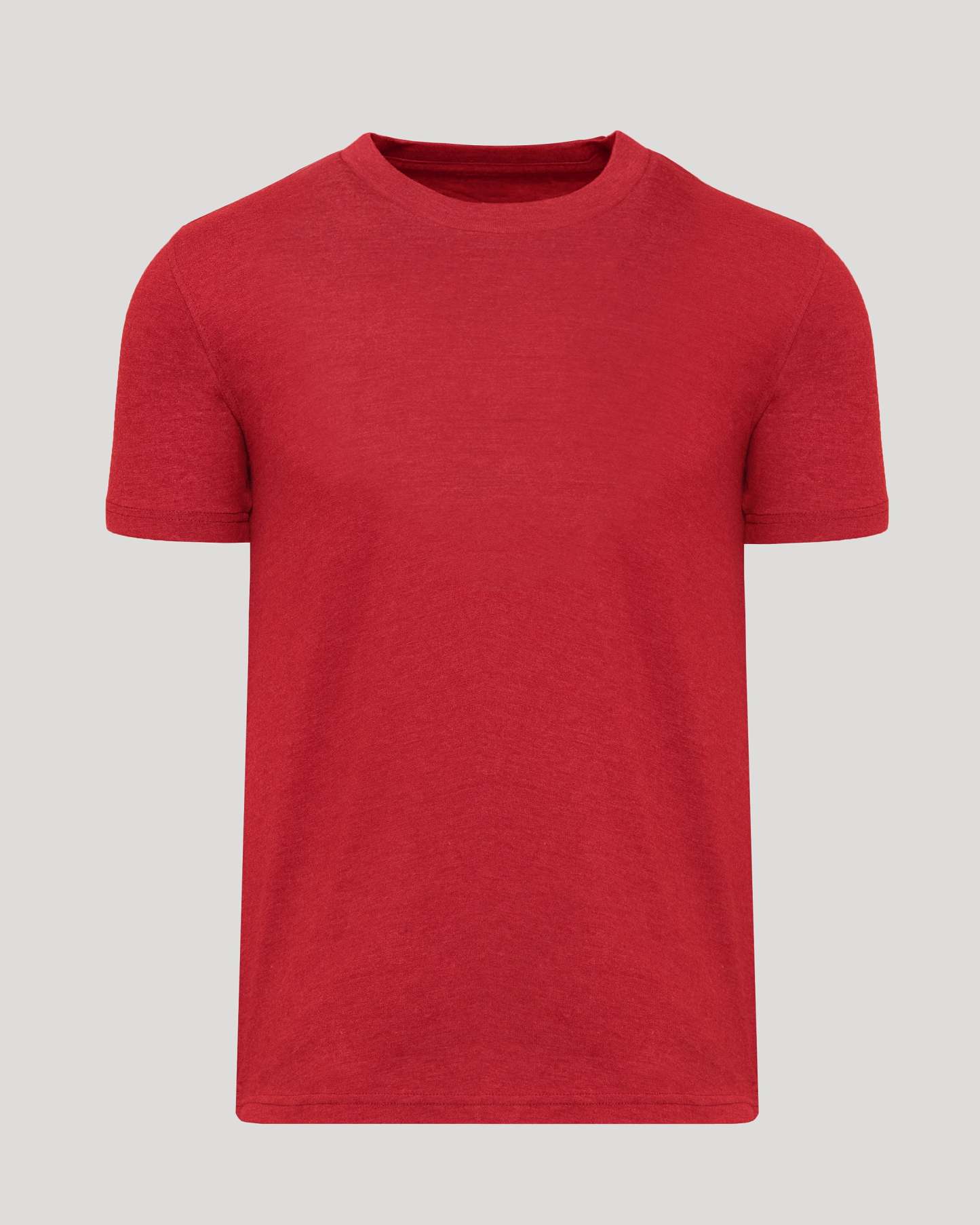 Dark Heather Lava Short Sleeve Crew Neck Tee-VibeCloset