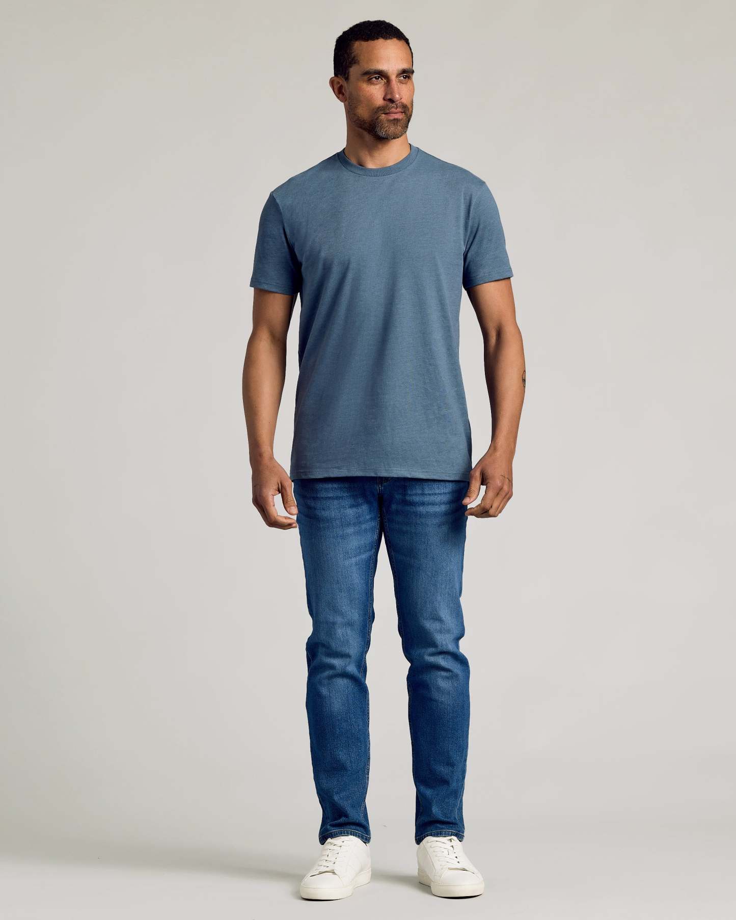 Dark Heather Tempest Short Sleeve Crew Neck Tee-VibeCloset