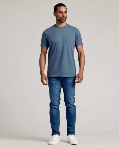 Dark Heather Tempest Short Sleeve Crew Neck Tee-VibeCloset