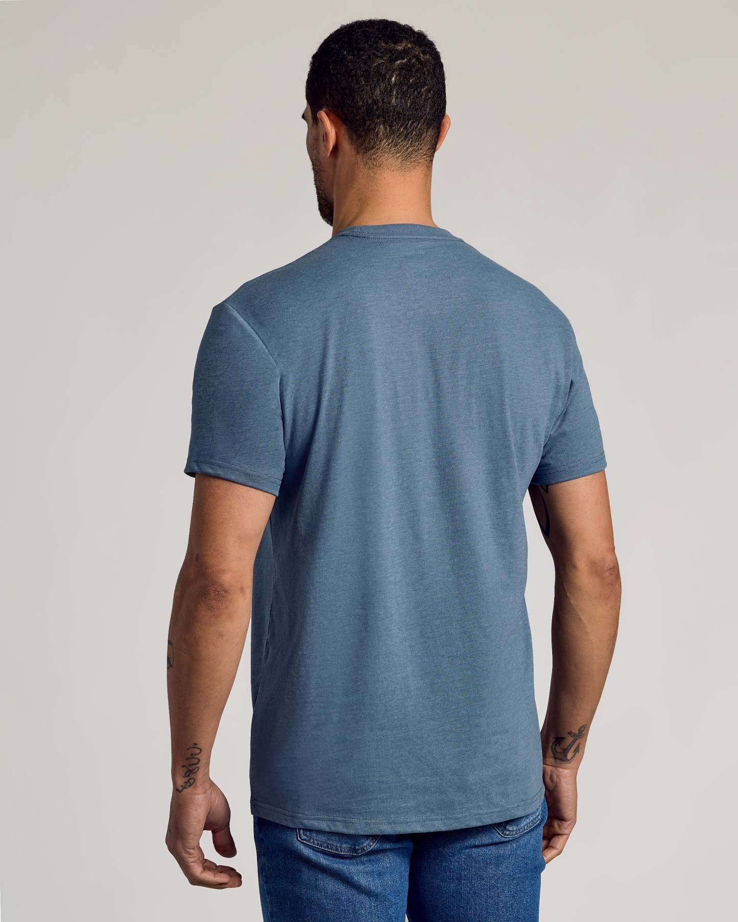 Dark Heather Tempest Short Sleeve Crew Neck Tee-VibeCloset