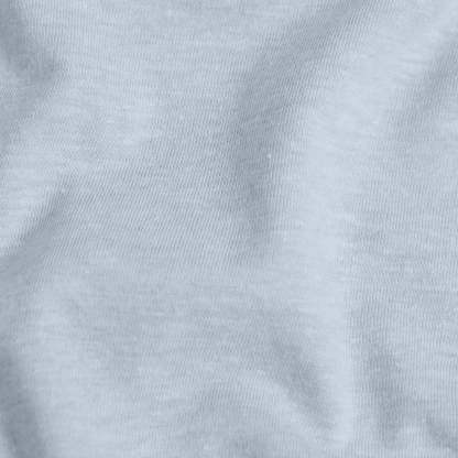 Heather Pale Blue Short Sleeve Crew Neck Tee-VibeCloset