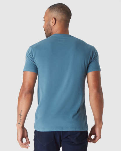 Sapphire Short Sleeve Crew Neck Tee-VibeCloset