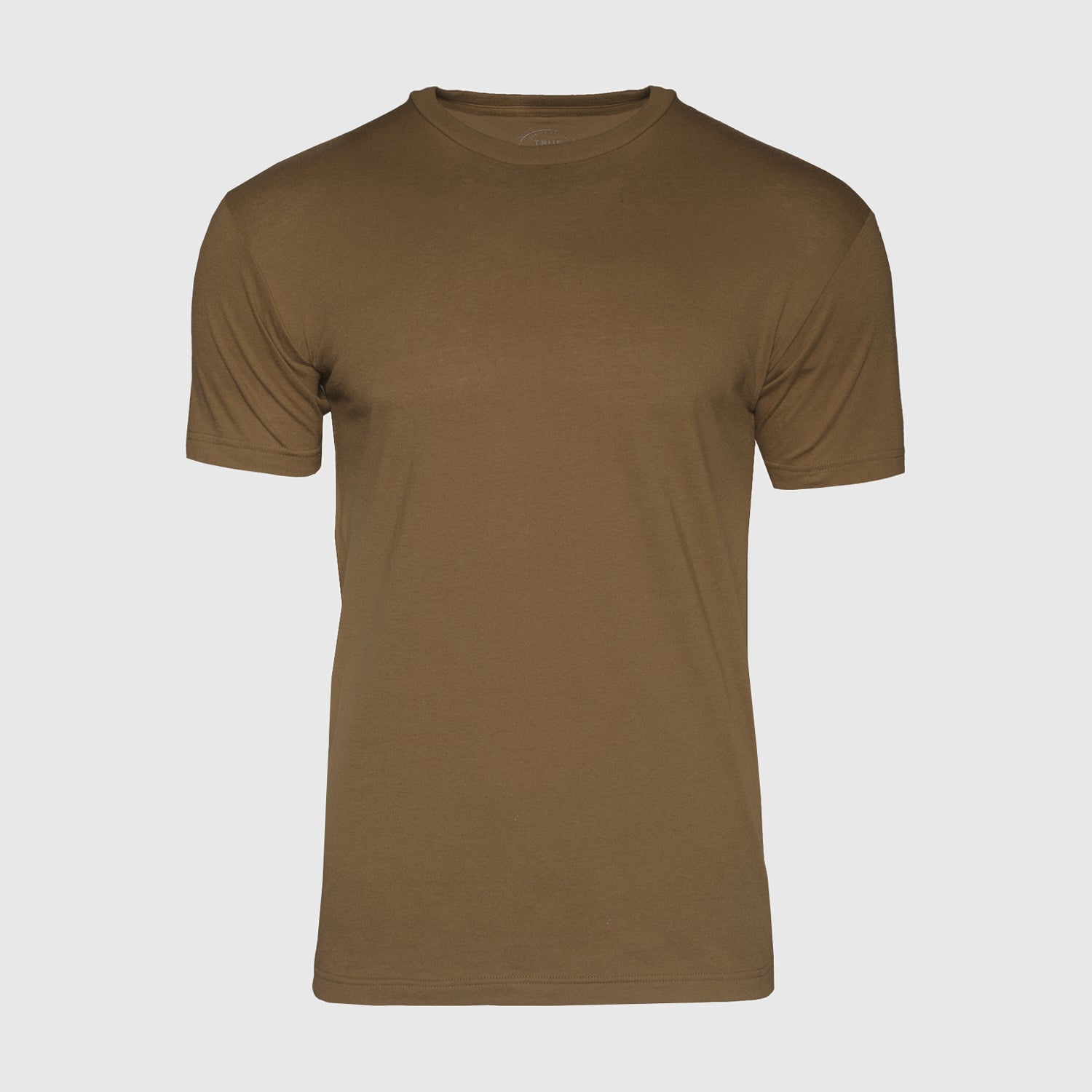 Tan 499 Short Sleeve Crew Neck Tee-VibeCloset