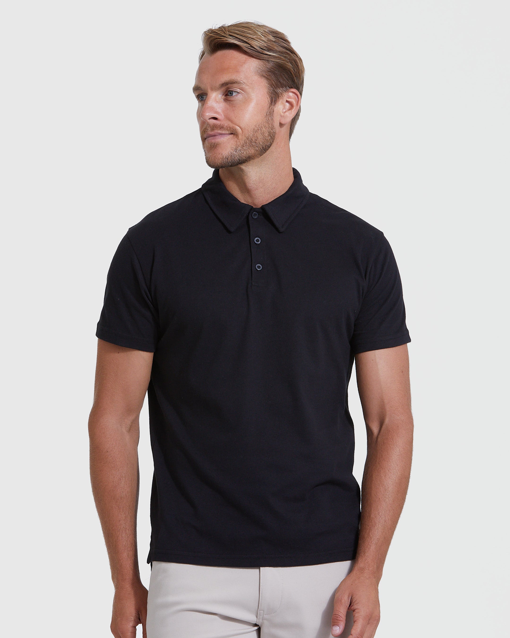 The Basic Short Sleeve Polo 6-Pack-VibeCloset