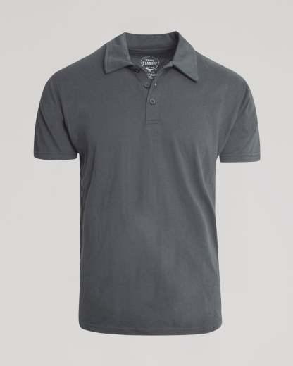 Carbon Short Sleeve Polo-VibeCloset