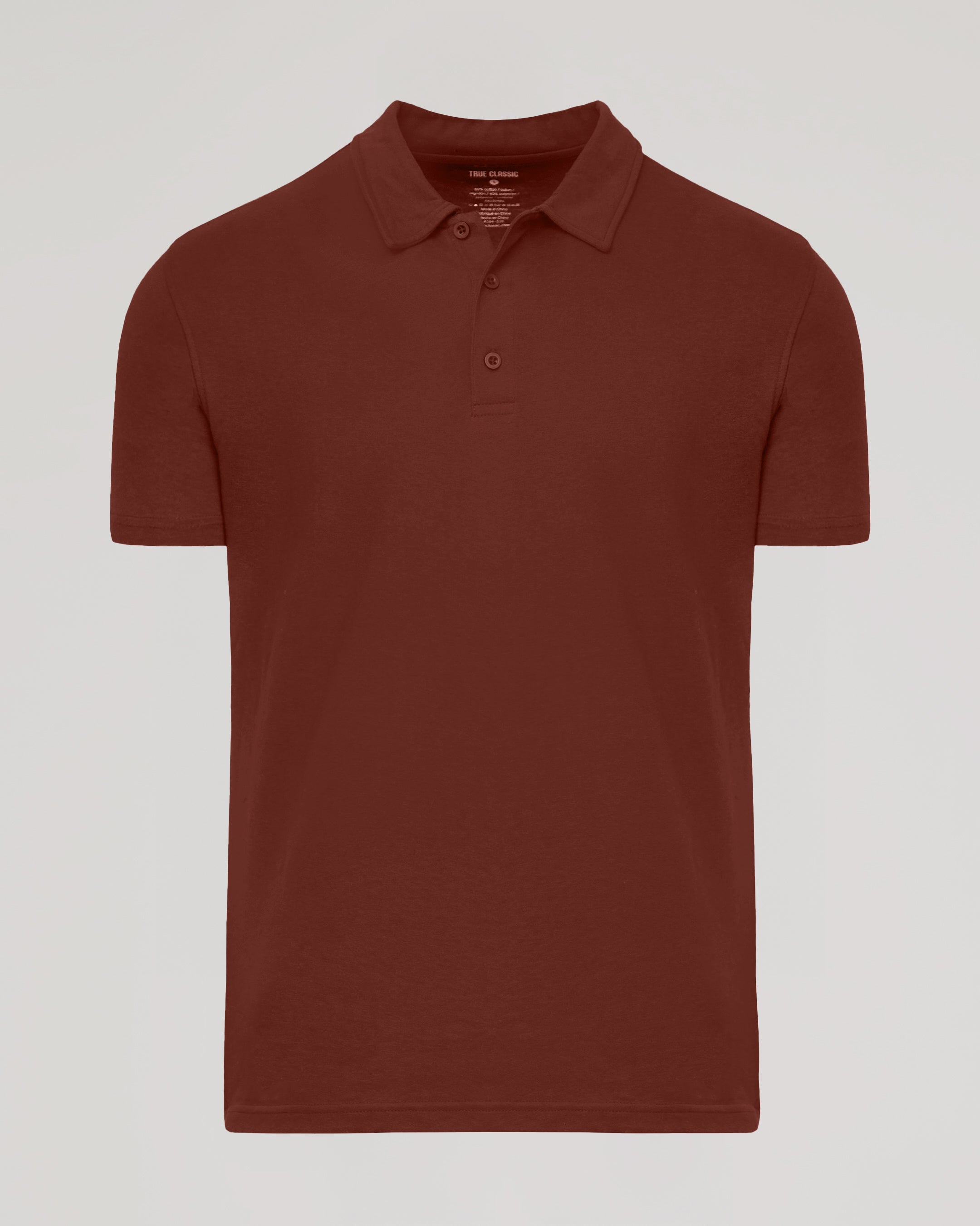 Dark Chocolate Short Sleeve Polo-VibeCloset