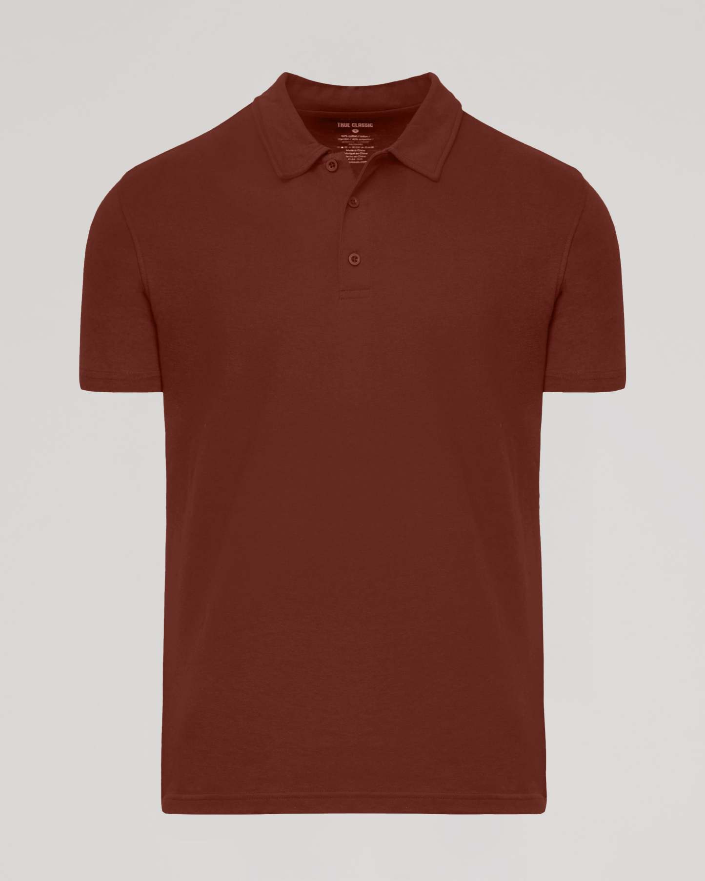 Dark Chocolate Short Sleeve Polo-VibeCloset