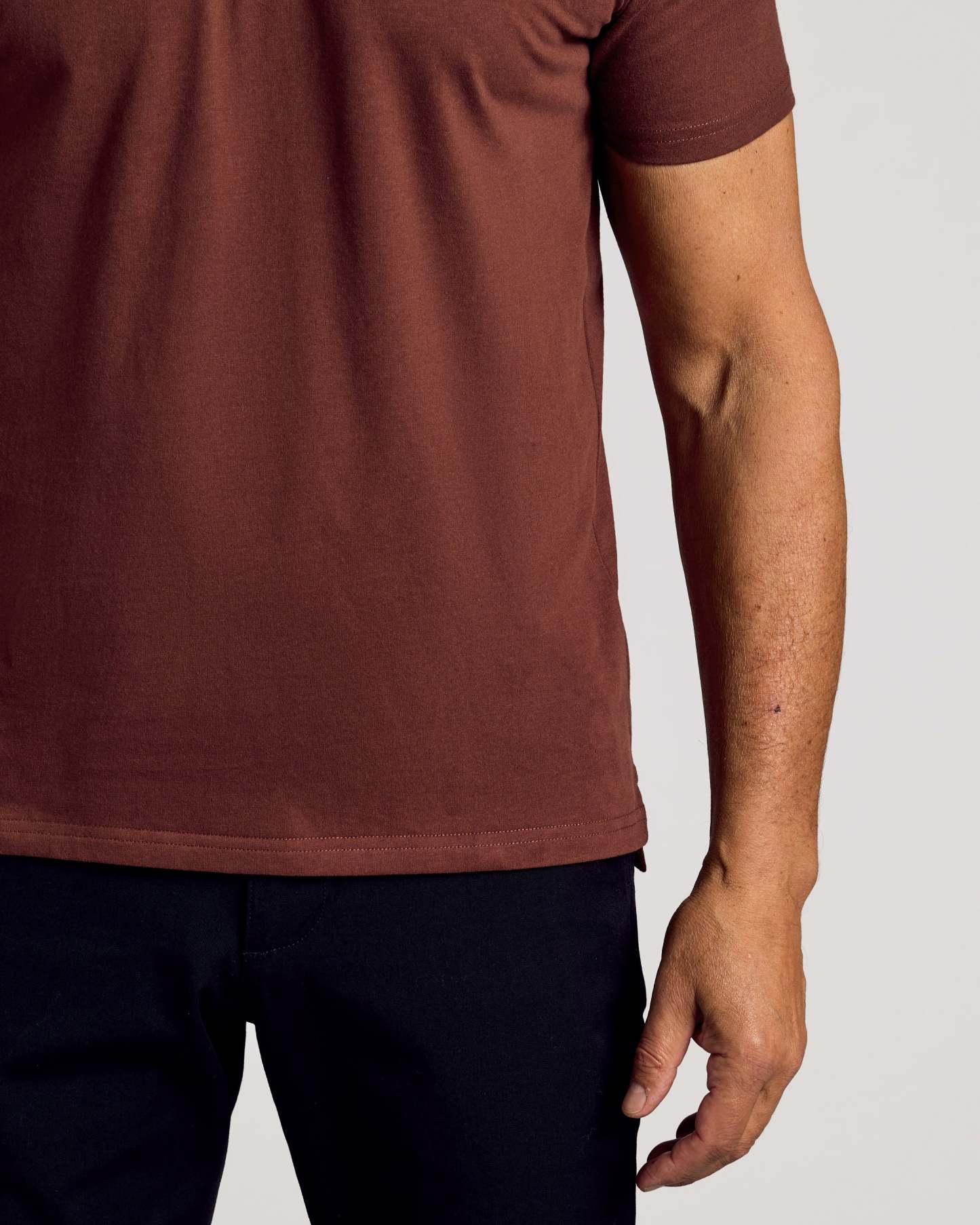 Dark Chocolate Short Sleeve Polo-VibeCloset
