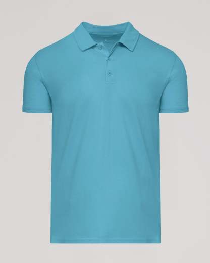 Dark Heather Harbor Short Sleeve Polo-VibeCloset