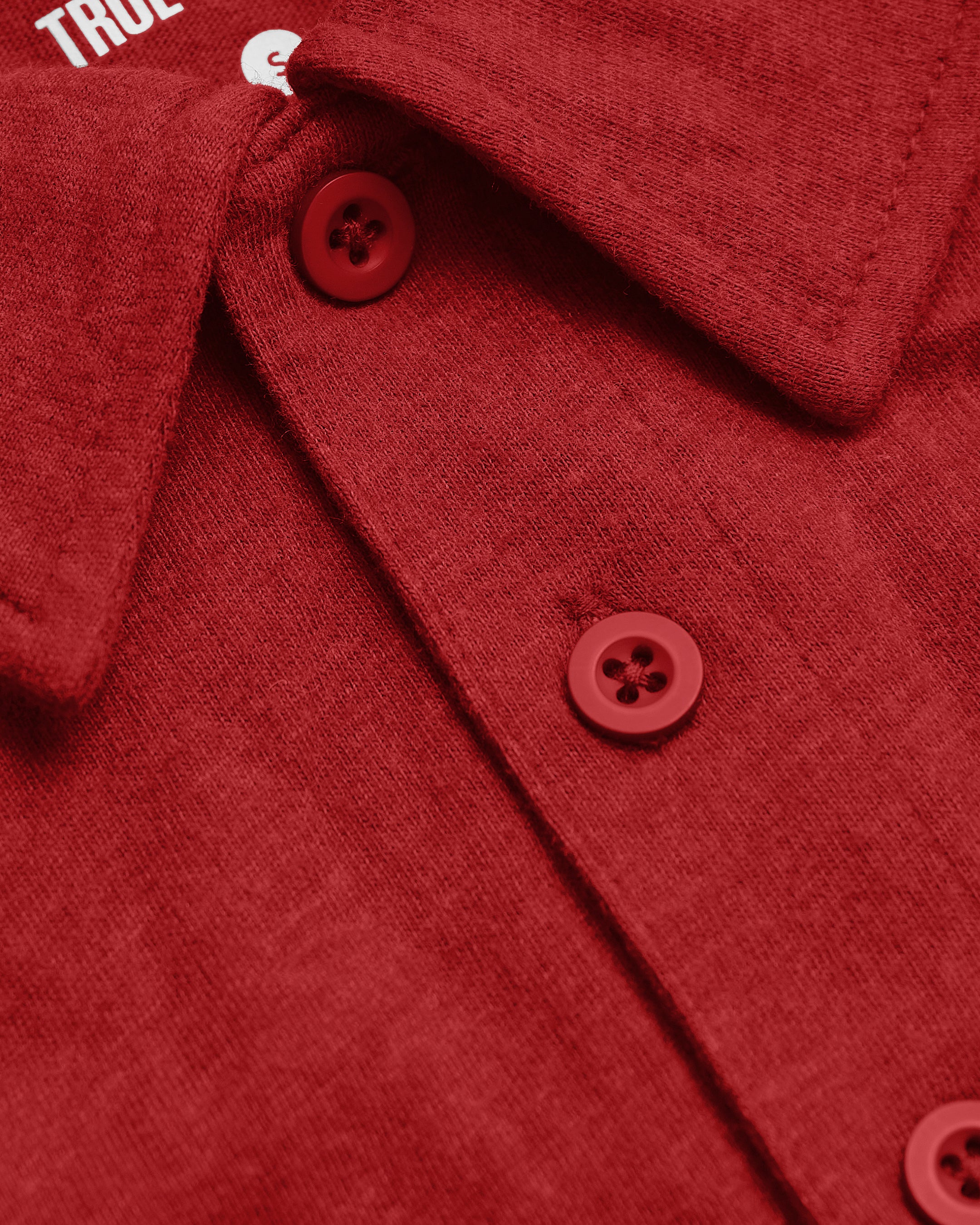 Dark Heather Lava Short Sleeve Polo-VibeCloset